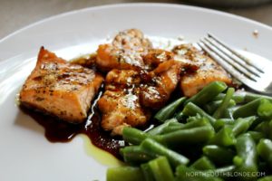 A tasty teriyaki salmon recipe that's sweet enough to get your kids eating healthy. The marinade is super easy to make and involves only a few ingredients! Easy Recipes | Dinner | Lunch | Marinade | Seafood | Fish | Gluten-Free | Quick & Easy | Clean Eating | Healthy | Good For You | Weight Loss | High Omega 3's | Healthy Fats | Brain Food | Toddler Food | Kid-Friendly | Super Food | Easy Dinner Recipes | Main Dish | Entree Ideas | 