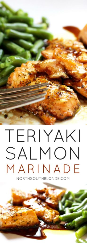 A tasty teriyaki salmon recipe that's sweet enough to get your kids eating healthy. The marinade is super easy to make and involves only a few ingredients! Easy Recipes | Dinner | Lunch | Marinade | Seafood | Fish | Gluten-Free | Quick & Easy | Clean Eating | Healthy | Good For You | Weight Loss | High Omega 3's | Healthy Fats | Brain Food | Toddler Food | Kid-Friendly | Super Food | Easy Dinner Recipes | Main Dish | Entree Ideas | 