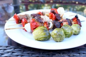 Meat and Veggie Grilled Kabobs are an easy and healthy crowd pleaser all summer long. Low carb, keto, gluten-free, paleo, and whole 30 friendly. BBQ Recipes | Grilling | BBQ Kabobs | Grilled Kabobs | Low Carb | Keto | Ketogenic | Weight Loss | Healthy BBQing | Barbecued | Meat on a Stick | Grilled Veggies | Easy Recipe | Meat Kabobs | Skewers | Steak Kabobs | Camping | Barbecue Kabobs | Lunch | Dinner | Entree | Chicken Kabobs