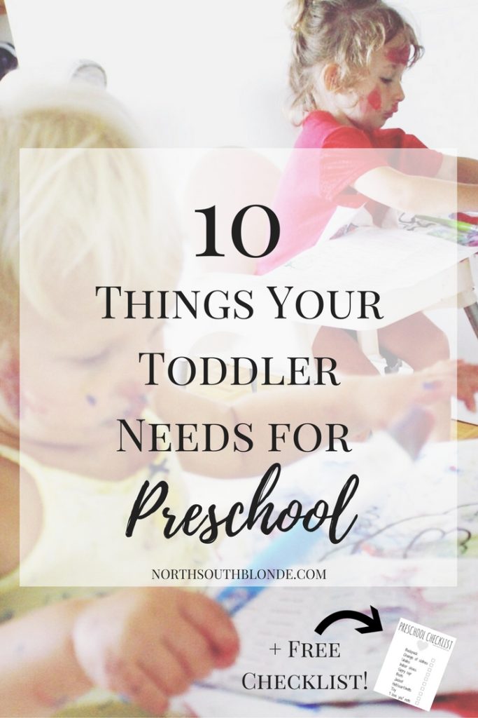 10 Things Your Toddler Needs for Preschool + Free Checklist