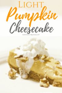 light pumpkin cheesecake