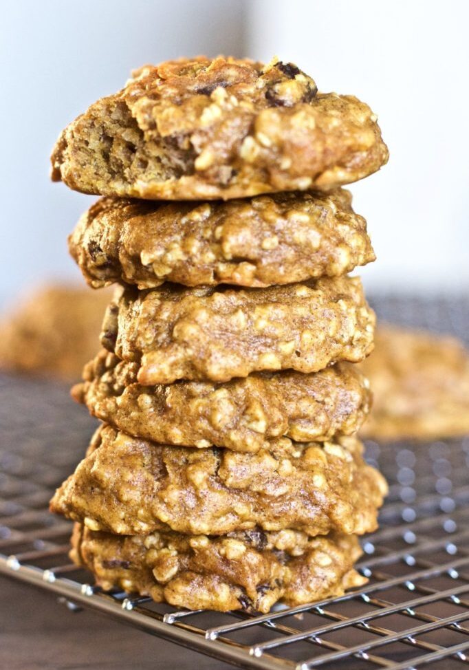 Oatmeal Raisin Pumpkin Cookies (Toddler Friendly)