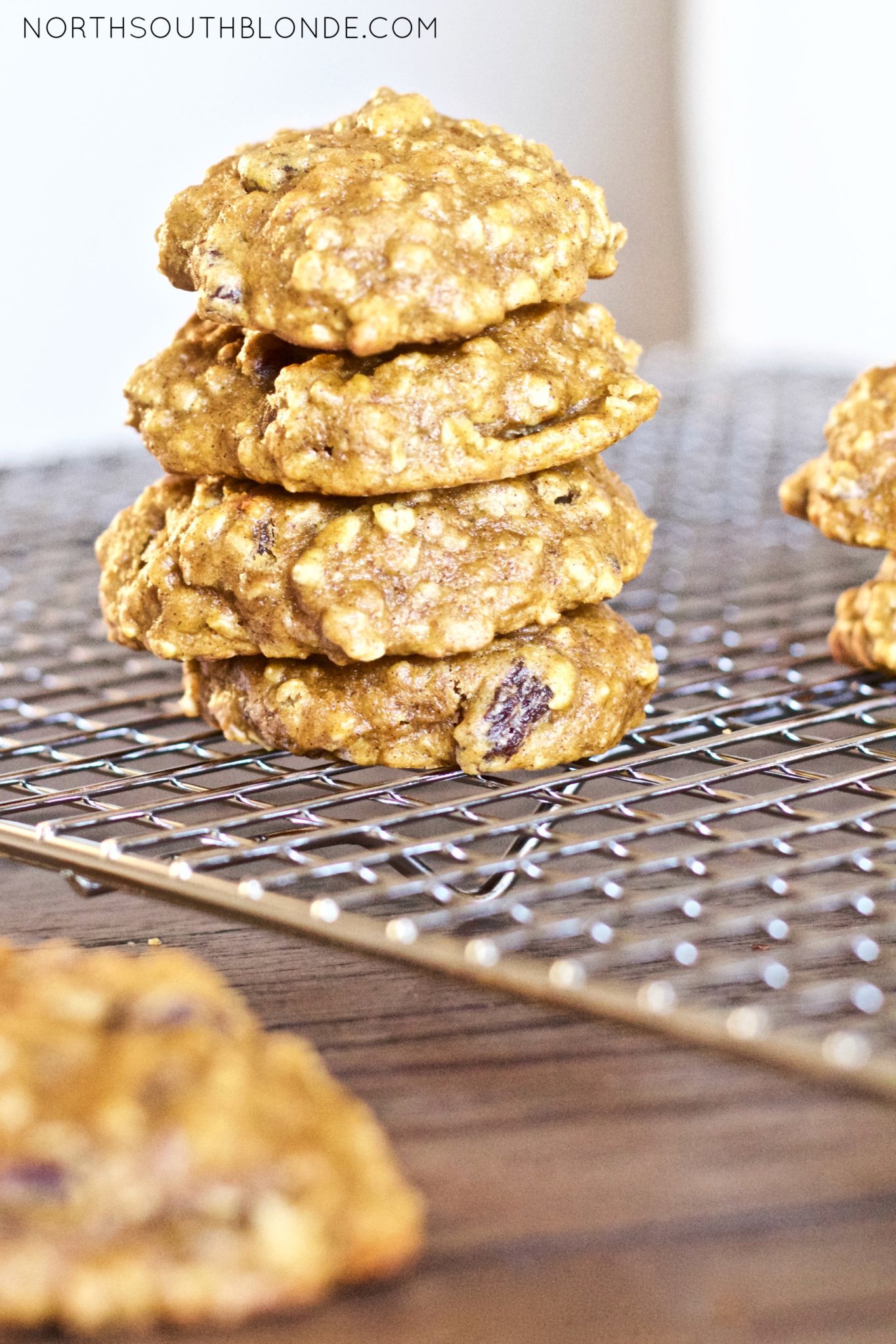 Oatmeal Raisin Pumpkin Cookies (Toddler Friendly)