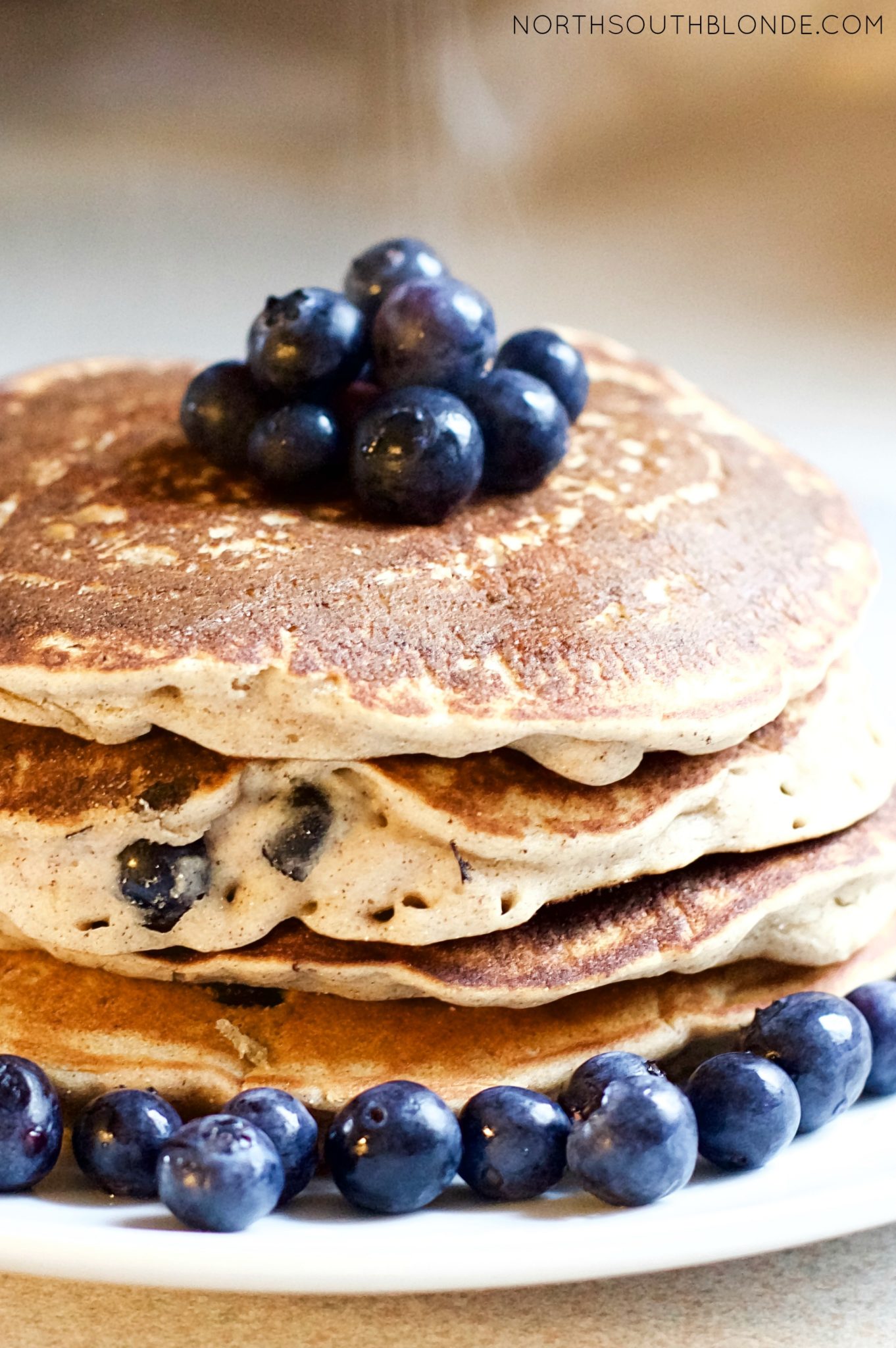 Blueberry Banana Cinnamon Pancakes (Vegan, Paleo, Gluten-Free)