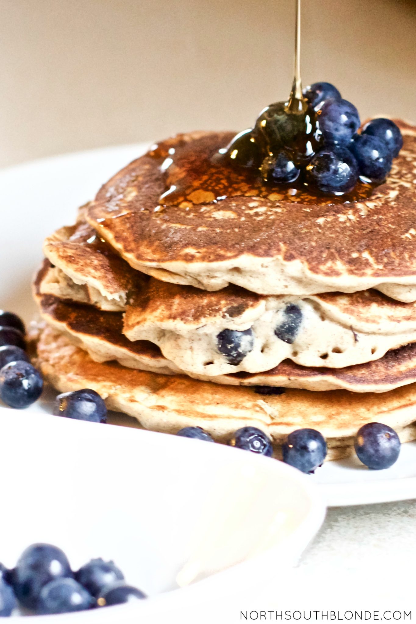 Blueberry Banana Cinnamon Pancakes (Vegan, Paleo, Gluten-Free)