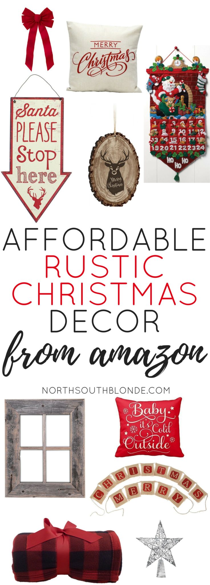 Affordable Rustic Christmas Decor from Amazon