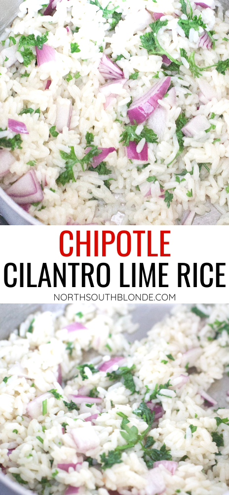 Chipotle Grill cilantro lime rice is your favourite Mexican side dish homemade & gluten-free. Add to chicken, burritos, tacos, and more in under 25 minutes. From Scratch | Toddler Friendly | Kids Friendly | Mexican Recipes | Mexican Food | Chicken Side Dishes | Dinner | Main Course Sides | Easy Side Dishes | 