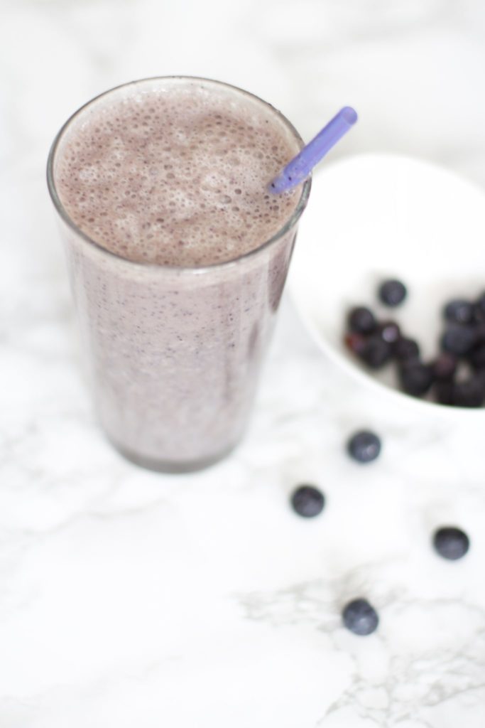 Healthy Blueberry Milkshake (Gluten-Free, Vegan, Paleo, Whole 30)