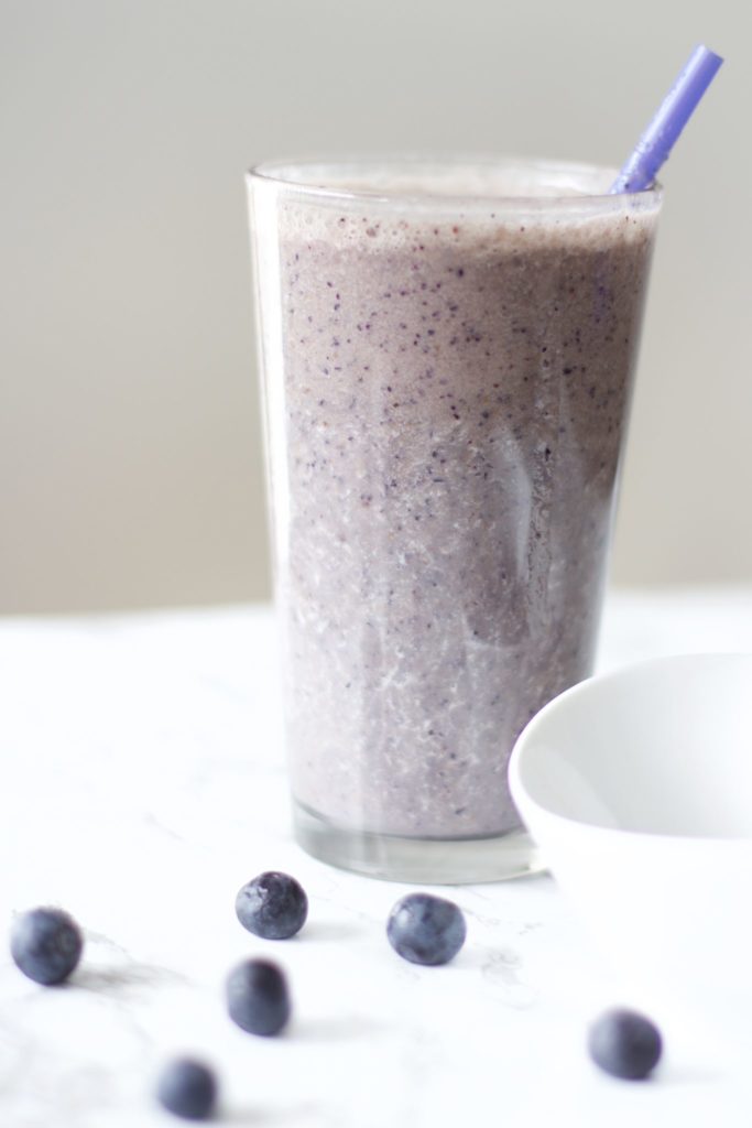 Healthy Blueberry Milkshake (Gluten-Free, Vegan, Paleo, Whole 30)