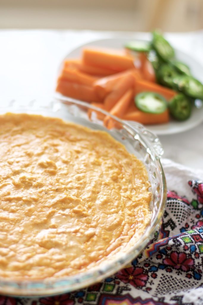 Cheesy Buffalo Chicken Wing Dip (Easy, Gluten-Free)