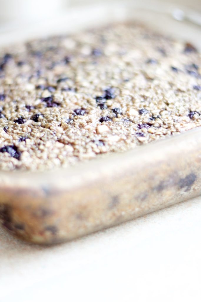 Oatmeal Blueberry Breakfast Cake (Healthy, Gluten-free)