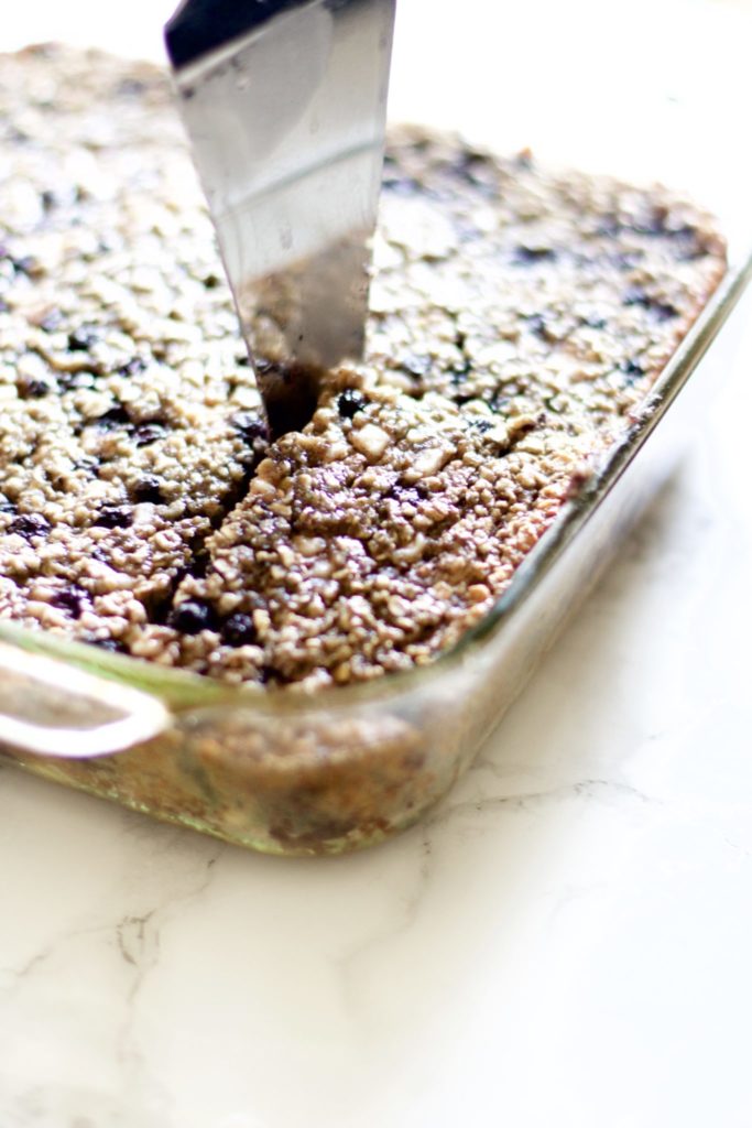 Oatmeal Blueberry Breakfast Cake (Healthy, Gluten-free)