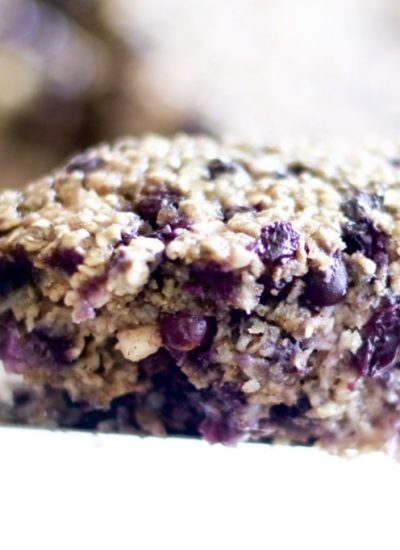 Oatmeal Blueberry Breakfast Cake (Healthy, Gluten-free)