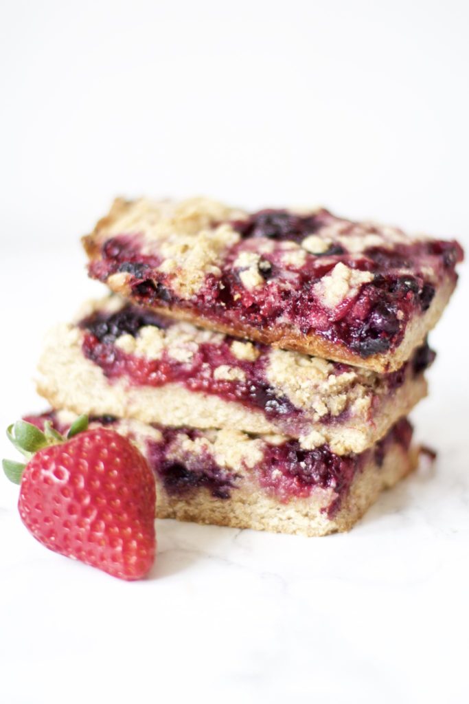 Berry Pie Crumble Bars (Gluten-Free, Vegan)