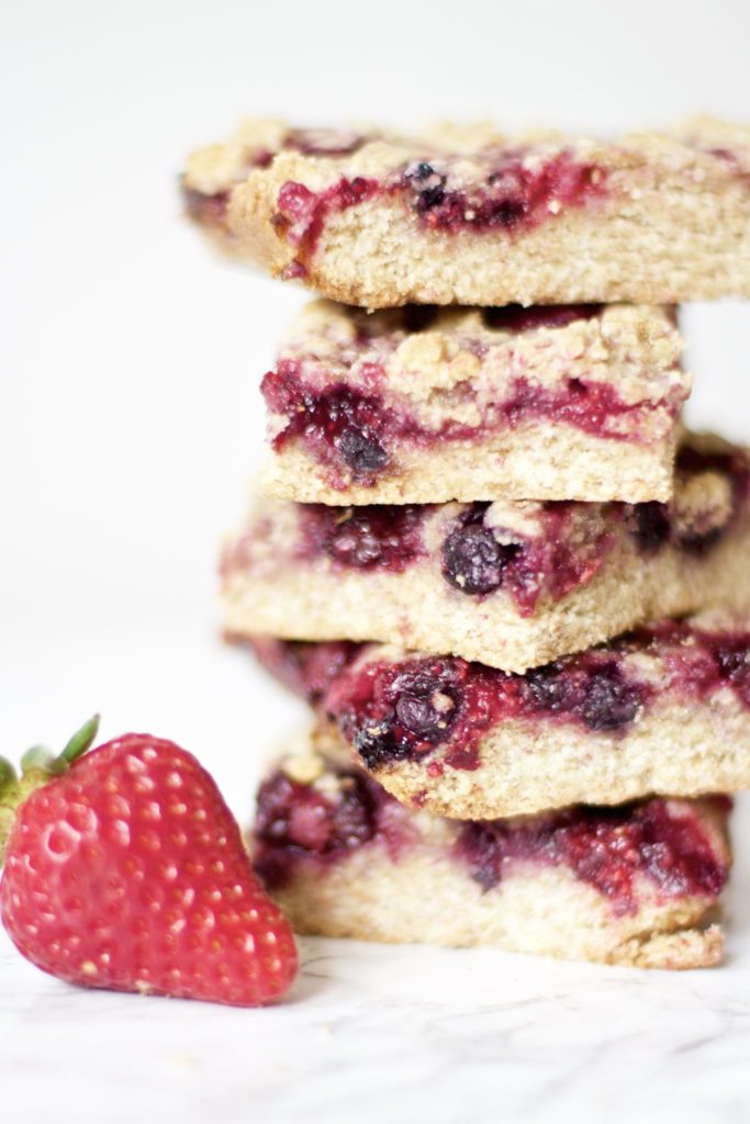 Berry Pie Crumble Bars (Gluten-Free, Vegan)