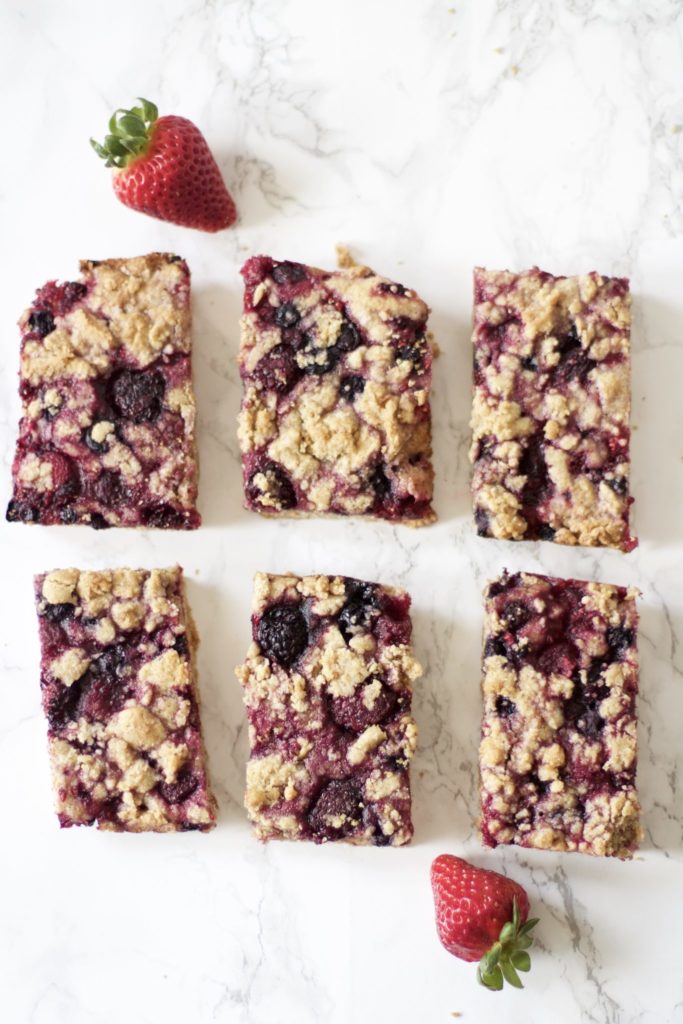 Berry Pie Crumble Bars (Gluten-Free, Vegan)