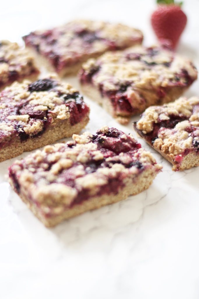 Berry Pie Crumble Bars (Gluten-Free, Vegan)