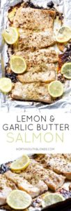 Lemon and Garlic Butter Salmon is extremely tender and moist, baked in foil, with an explosion of mouthwatering flavours. A dinner that takes only 15 minutes to make and full of superfood nutrients.