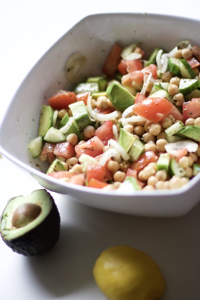 Vegan Avocado & Chickpea Salad (Vegan, Gluten-Free, Paleo, Whole 30)