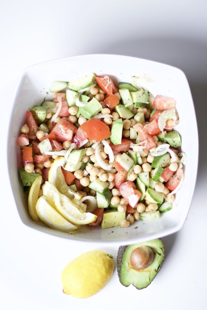 Vegan Avocado & Chickpea Salad (Vegan, Gluten-Free, Paleo, Whole 30)