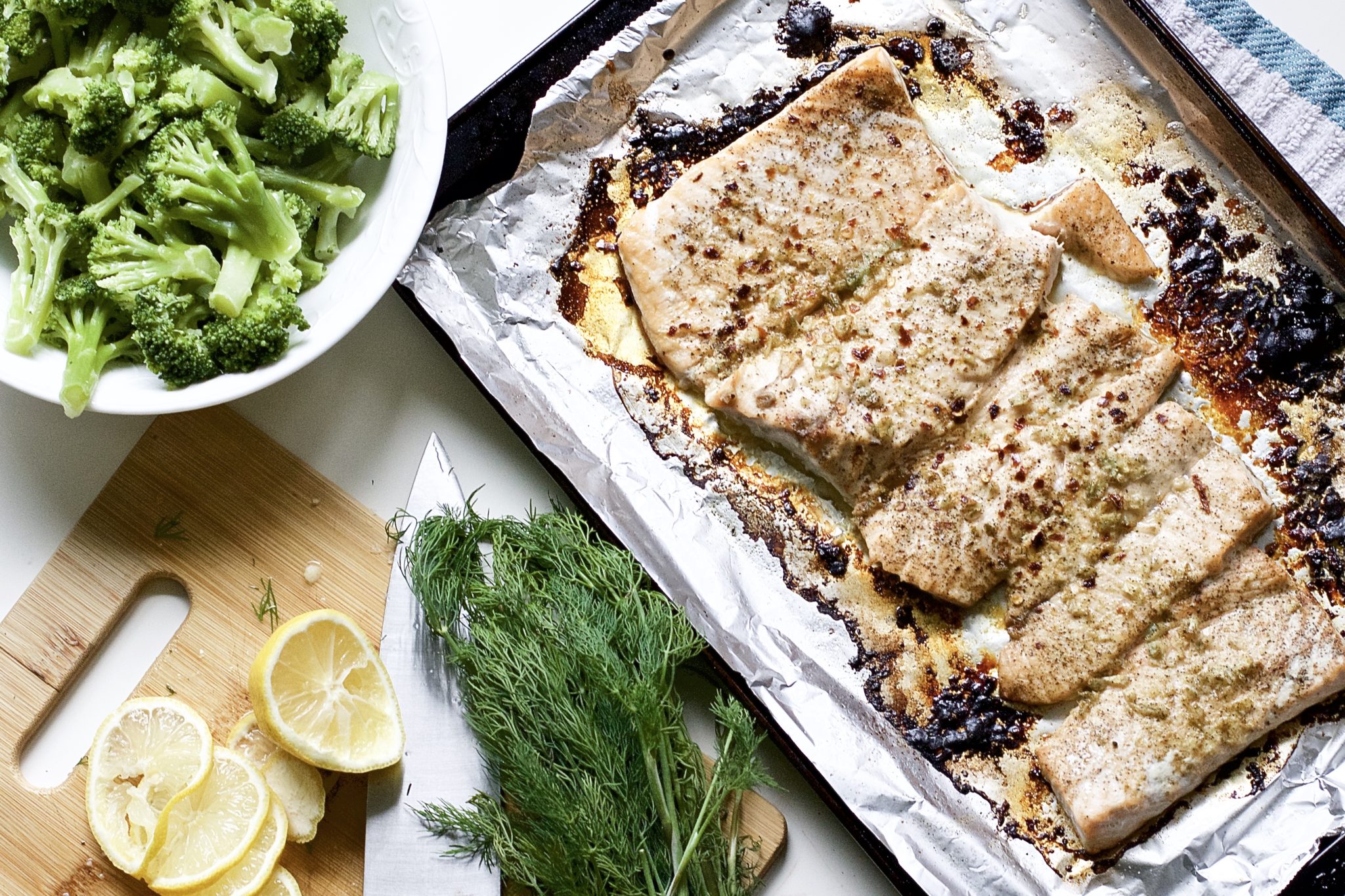 Lemon and Garlic Butter Salmon (Gluten-Free, Paleo, Whole 30)