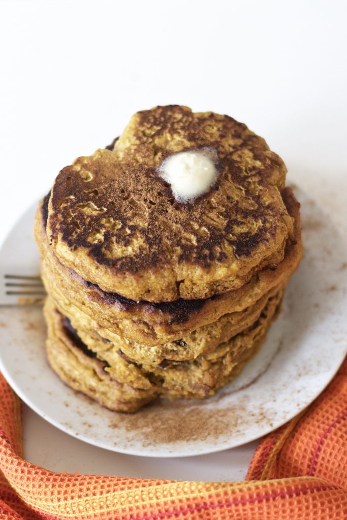 Healthy Pumpkin Pancakes (Vegan, GF, Grain Free, Paleo)