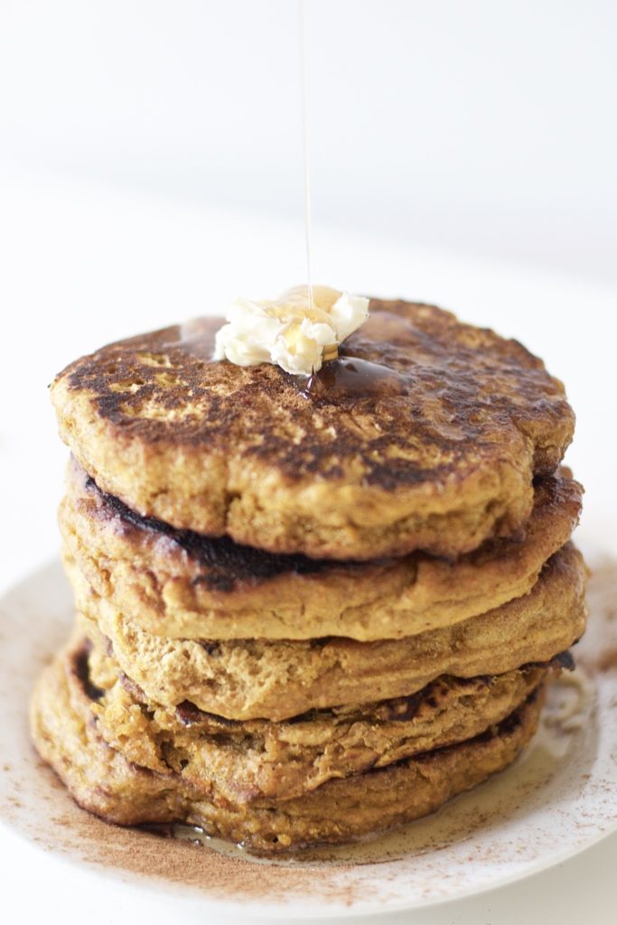 Healthy Pumpkin Pancakes (Vegan, GF, Grain Free, Paleo)