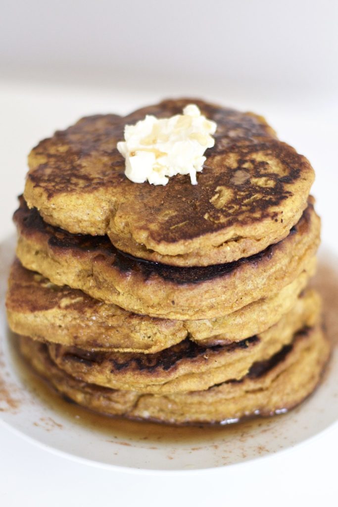 Healthy Pumpkin Pancakes (Vegan, GF, Grain Free, Paleo)