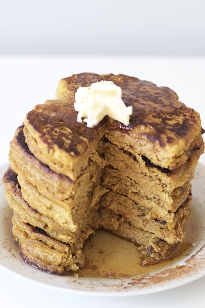 Healthy Pumpkin Pancakes (Vegan, GF, Grain Free, Paleo)