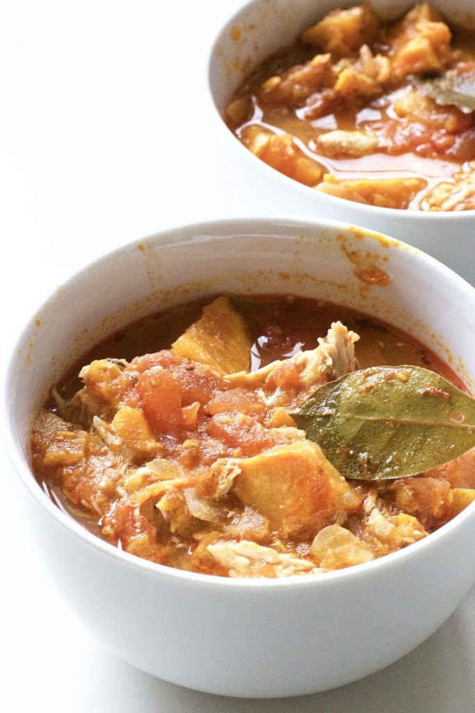 Slow Cooker Sweet Potato and Chicken Stew (Gluten-Free, Paleo)