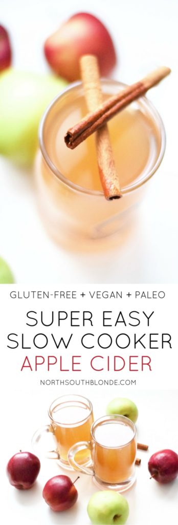 Super Easy Slow Cooker Apple Cider (Gluten-Free, Vegan, Paleo)