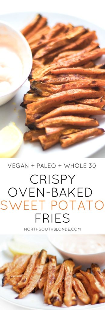 Healthy Baked Sweet Potato Fries - Gluten Free & Paleo