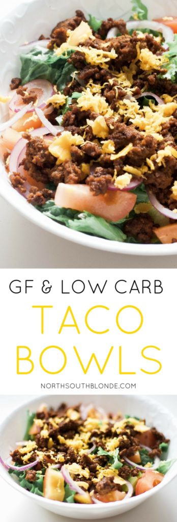 Low carb taco bowls are perfect for weight loss and staying on track. Made with spices from your cupboard, this homemade lunch or dinner recipe is super easy and will satisfy cravings guilt-free! Fitness Meals | Quick Recipes | Easy Dinner Recipes | Healthy Lunch Recipes | Wholesome | Taco Seasoning | Salad | Taco Salad | Taco Salads | Gluten-Free Tacos | High Protein | Cooking with Spices | Healthy Salad | Mexican Food | From Scratch | Keto Tacos | Keto Diet | Ketogenic |