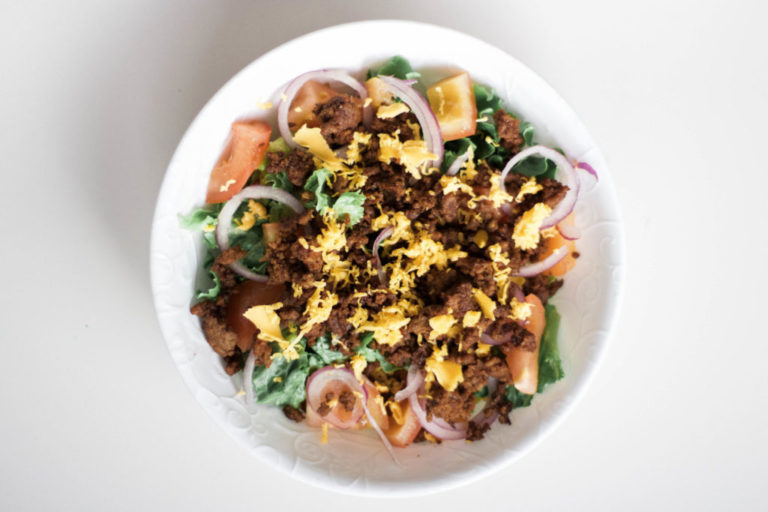 GlutenFree Keto Low Carb Taco Bowls (with Homemade Taco Seasoning)