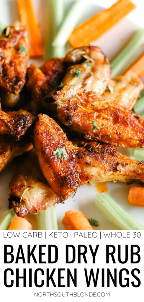 Oven Baked Dry Rub Chicken Wings (GF, Keto, Paleo & Whole 30)