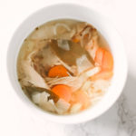 Warm, hearty, and healthy slow cooker turkey soup puts the leftovers to good use! Perfect for after a Thanksgiving or Christmas turkey dinner, a recipe that's gluten-free, keto, paleo, and whole 30 friendly. Low Carb | Soups | Soup Recipes | Slow Cooker Soup | Crock Pot | Healthy Soup | Weight Loss | Fat Burning | Protein | Atkins | Ketogenic | Easy Soup Recipe |