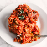 Your favourite hearty Italian dinner, without the starchy pasta. This keto lasagna is packed full of nutrients, aiding in weight management and weight loss. Low Carb | Gluten-Free | Ketogenic | Easy Keto Dinners | Keto Lasagna | Keto Pasta | Zucchini Lasagna | Meat Sauce | Tomato Sauce | Sugar Free | Wheat Free | Healthy Dinner Recipe | Fat Burn | Hearty | Family Recipe | Slow Cooker | Crock Pot | Veggie Lasagna |