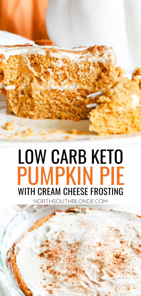 This pumpkin pie is just like the real thing, except homemade, healthy, and refined sugar free. The most scrumptious low carb and keto dessert for fall and Thanksgiving. Pumpkin Spice | Fall Recipes | Fall Desserts | Pumpkin Pie Dessert | Sugar Free | Gluten-Free | Autumn | Halloween | Thanksgiving | Cake | Snack | Healthy | Weight Loss | Ketogenic | Keto Pumpkin Recipe | Low Carbs