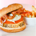 The ultimate treat for lunch or dinner this grilling season. A juicy and delicious stuffed burger recipe that's bursting with flavour! Homemade Burgers | Cheeseburger Recipe | Burger Recipes | Stuffed Burgers | Bacon Burgers | Cheesy | jalapenos | jalapeno and cheese | grilled | bbq recipes | grilling | bbq dinner | bbq lunch | Spicy Burgers