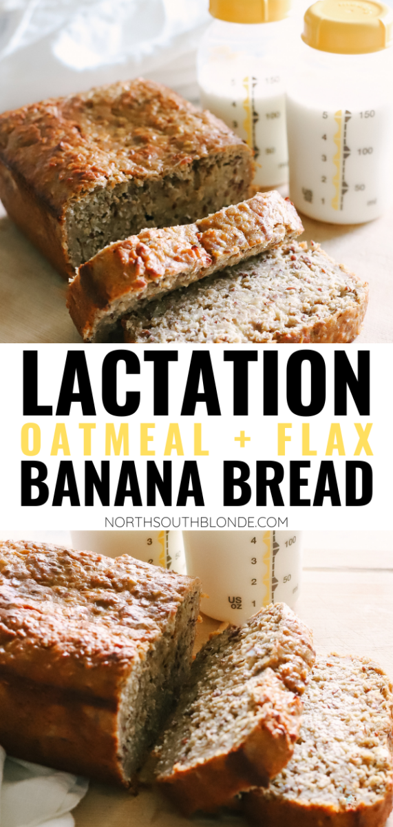 Lactation Oatmeal Flax Banana Bread (GlutenFree)