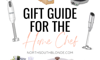 This holiday gift guide for the home chef or cook includes practical kitchen must haves for the foodie in your life this Christmas! Shopping Guide | Gift Ideas | Cooking | Kitchen Appliances | Kitchen Gadgets | Amazon | Affordable Gifts | Practical Gifts | Holidays | Food Lover | Foodie | Kitchen Lover | Culinary | Entertaining | Entertainer |