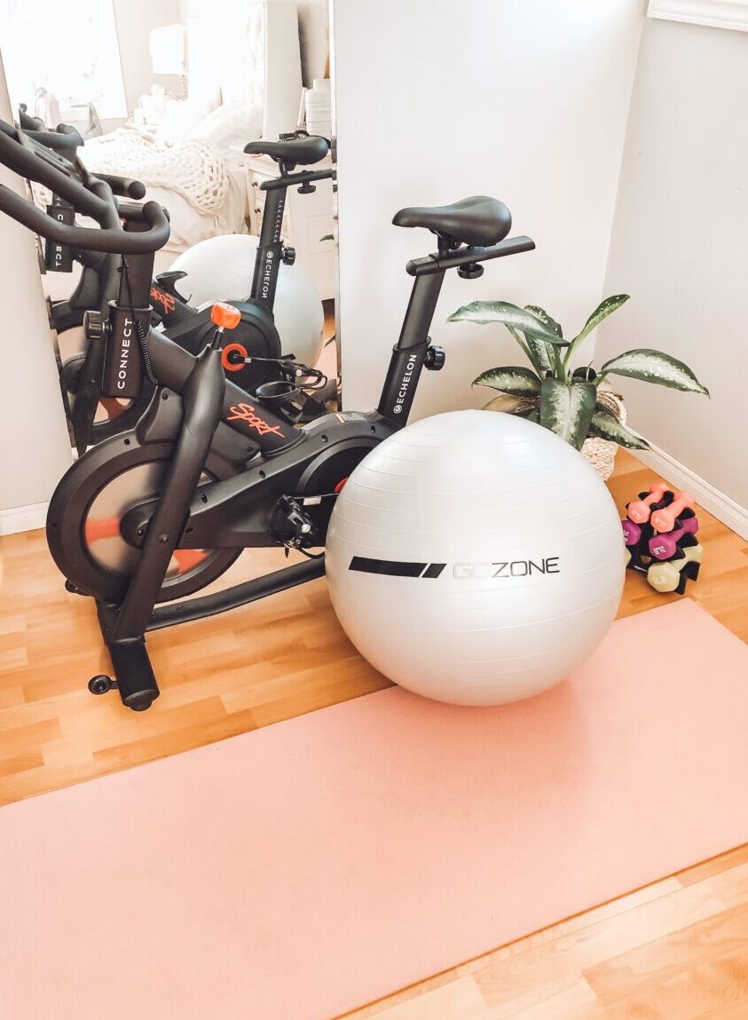 Home Gym Reveal - Peloton Dupe Alternative and Decor for Small Spaces