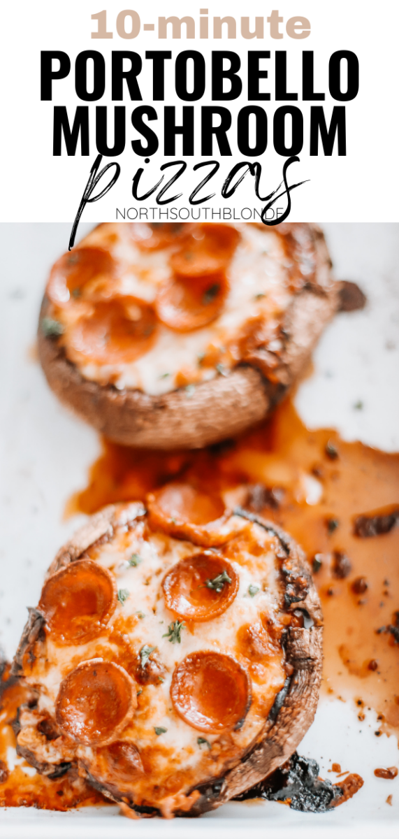 10Minute Portobello Mushroom Pizzas (GlutenFree, Keto, Low Carb)