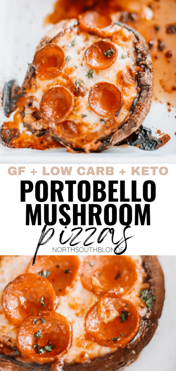10Minute Portobello Mushroom Pizzas (GlutenFree, Keto, Low Carb)