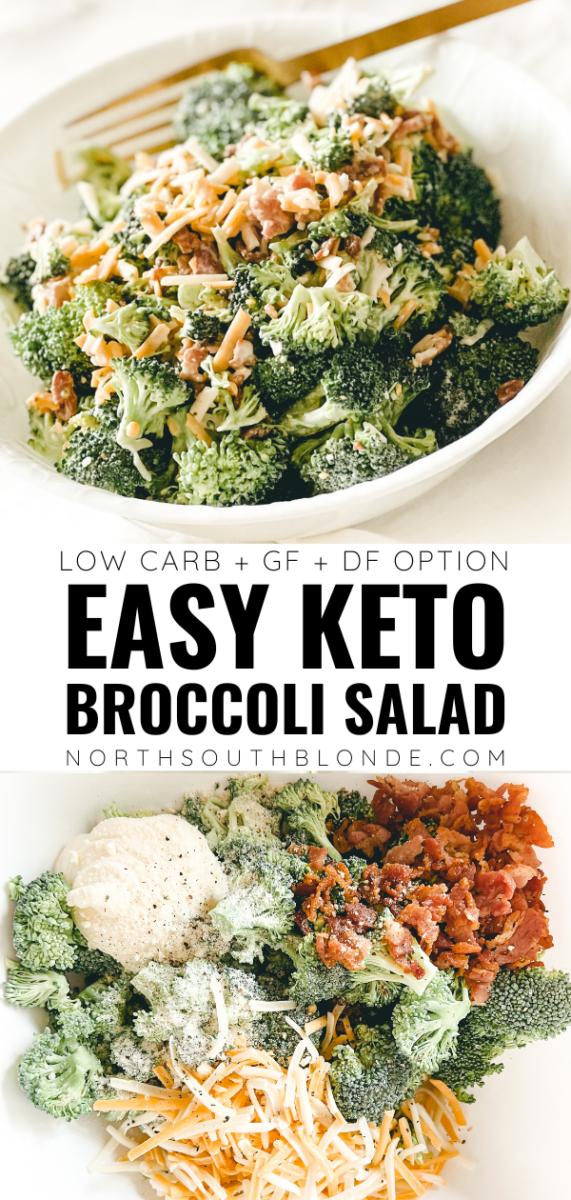 Easy Keto Broccoli Salad Recipe (Gluten-Free, Low Carb)