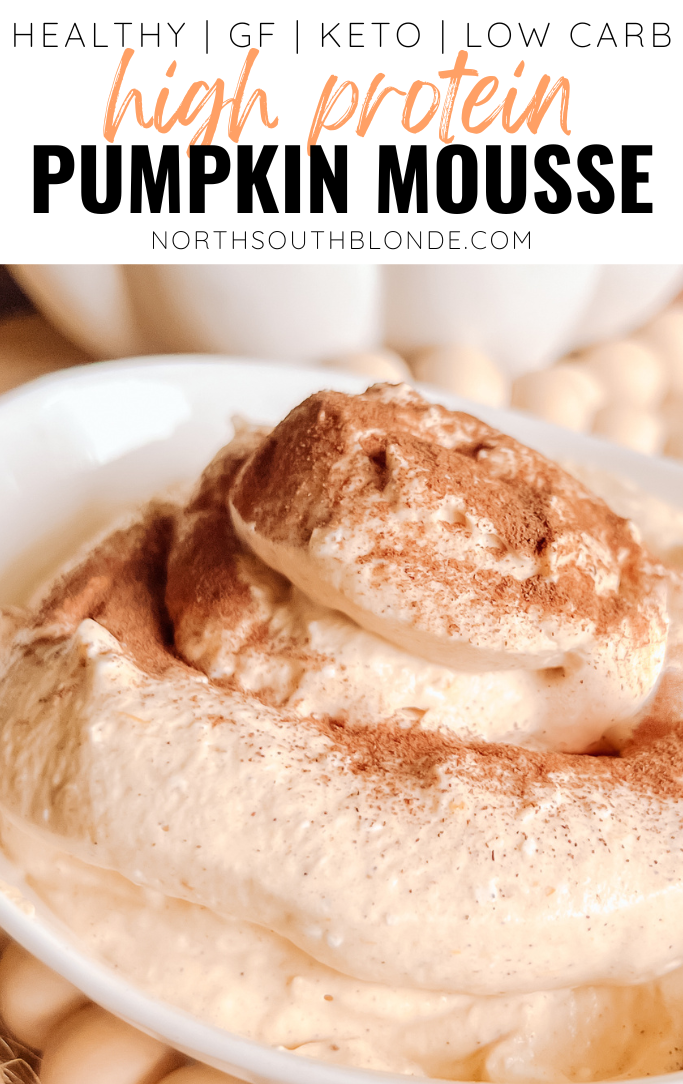 High Protein Pumpkin Mousse (Healthy, GlutenFree, Keto, Low Carb)