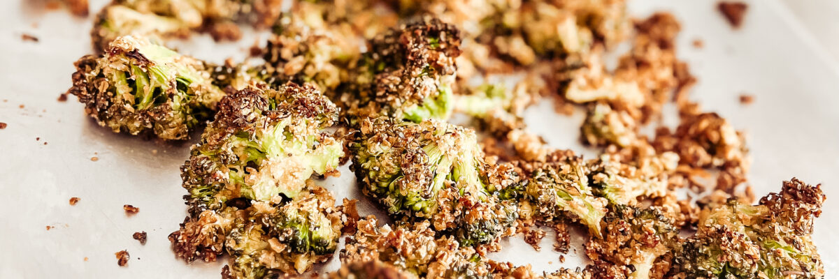 Roasted Crispy Italian Broccoli (GF, Keto, Vegan, Paleo, Whole 30)
