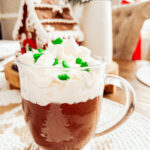 This high protein & low carb hot chocolate is a sugar free, festive hot cocoa that's quick and easy, made with an electric frother and vanilla protein powder.