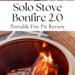 Gift Idea | Christmas Gift | Portable Fire Pit | Family Camping | Backyard Living | Outdoors | Outdoor Living | Glamping | Smokeless Fire Pit | Portable Bonfire | Backyard Deck | Deck Ideas | Deck Inspiration | Deck Styling | Cottage Living | Cozy | Outdoor Activities |