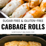 These traditional cabbage rolls are a comfort family recipe that's hearty and filling for special holidays or weeknight dinners and meal prepping. Main Dish, Family Dinners, Meal Prepping, Sugar Free, Gluten-Free, Polish Stuffed Cabbage Rolls, Gołąbki, European Recipes, Stuffed Cabbage Recipe